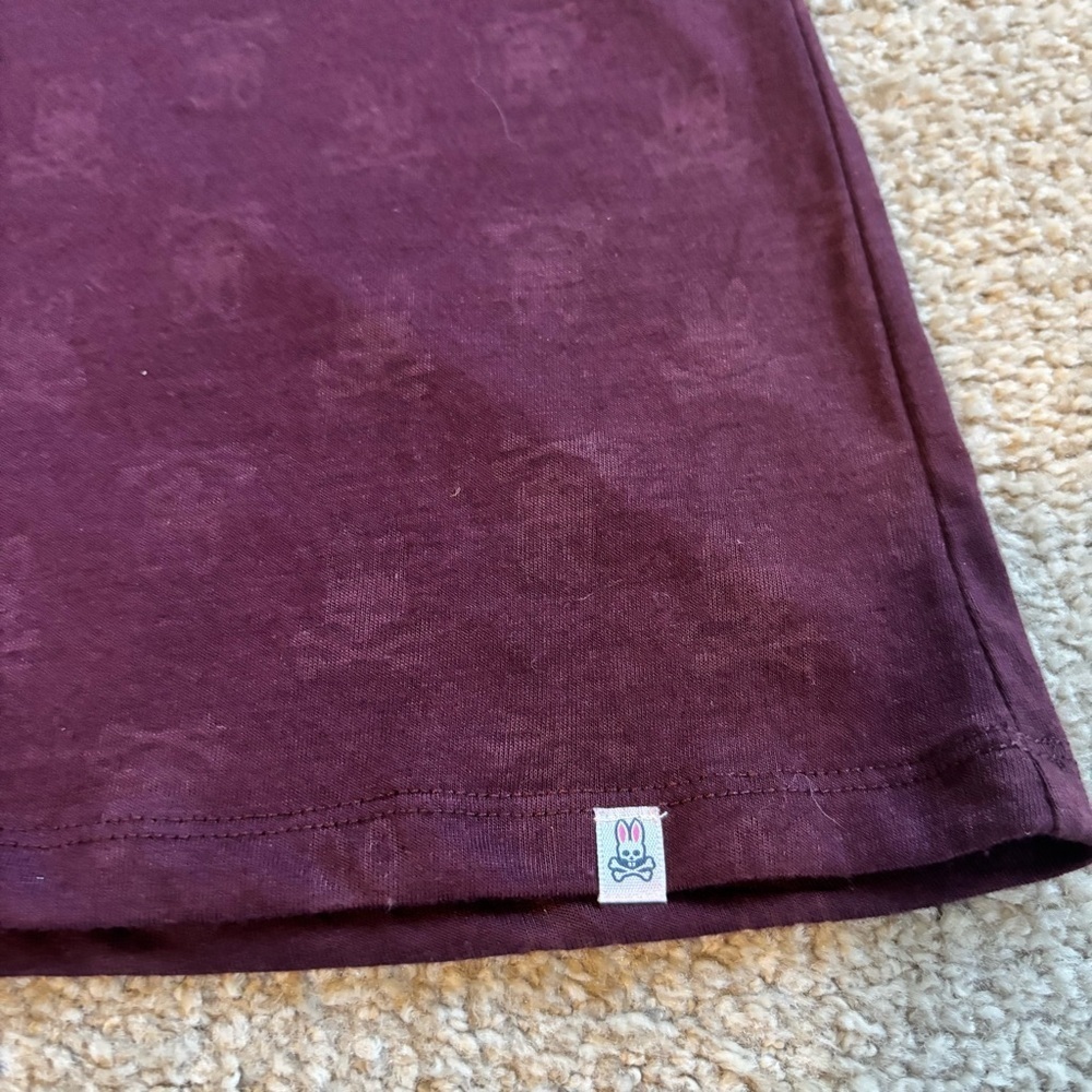 Pyscho Bunny Womens Maroon Tank Top - size M​ - Picture 3 of 5